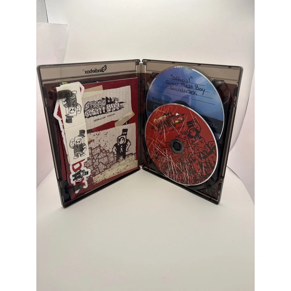 Super Meat Boy IndieBox PC Mac Collector Edition Physical Game Soundtrack Manual